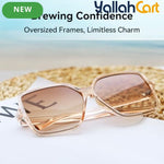 Oversized Square Sunglasses – Large Wide-Frame Fashion Shades for Women & Men