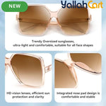 Oversized Square Sunglasses – Large Wide-Frame Fashion Shades for Women & Men
