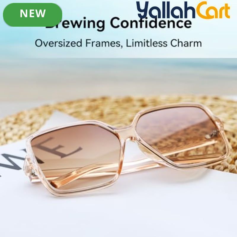 Oversized Square Sunglasses – Large Wide-Frame Fashion Shades for Women & Men