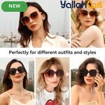 Oversized Square Sunglasses – Large Wide-Frame Fashion Shades for Women & Men