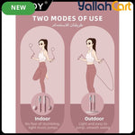 Smart Counting Jump Rope with Weighted Steel Wire