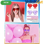Heart-Shaped Rimless Tinted Glasses – Colorful Frameless Fashion Eyewear for Women & Men