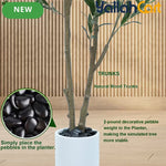 155cm Artificial Olive Tree with White Planter – Realistic Faux Olive Tree with 2 Trunks