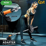 Yes4All T-Bar Row Platform – 360° Rotating Bar Attachment - Orange