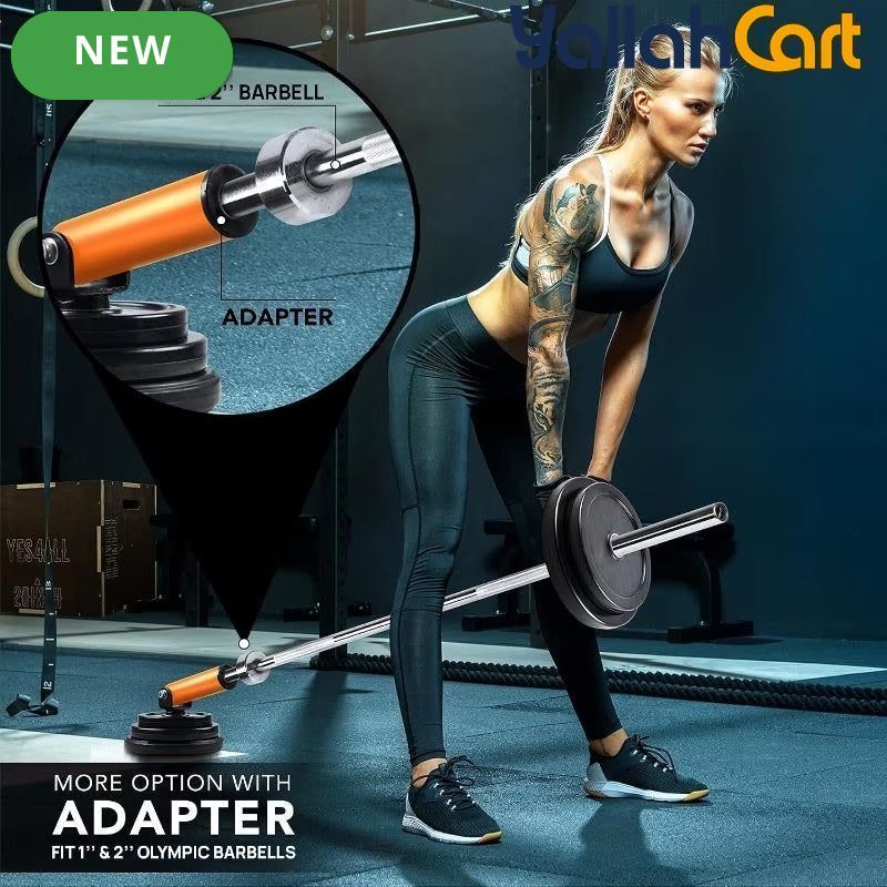 Yes4All T-Bar Row Platform – 360° Rotating Bar Attachment - Orange