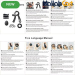 6-Piece Hand Grip Trainer Set - Black