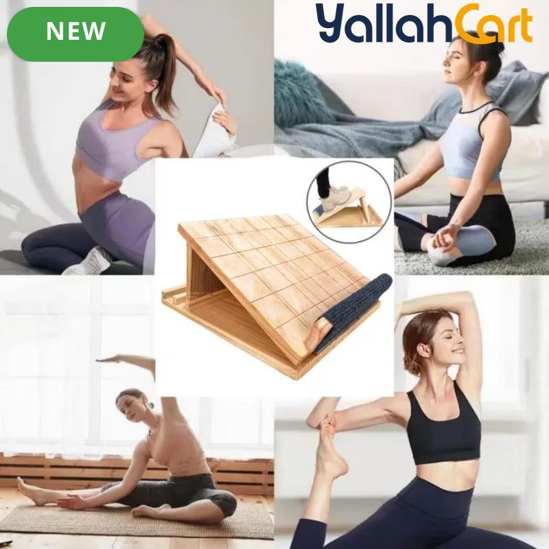 Professional Adjustable Wooden Incline Board for Calf & Leg Stretching