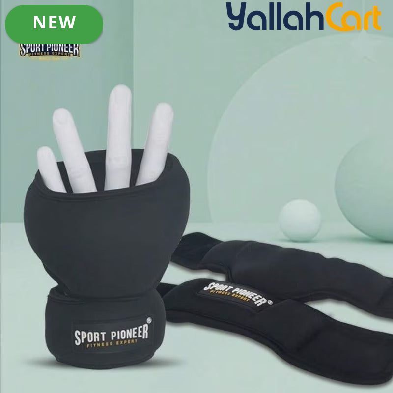 2kg Weighted Training Gloves Pair - Black