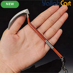 Pickaxe Design Steel Keychain – Mini Metal Key Holder & Outdoor-Inspired Accessory
