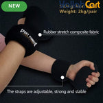 2kg Weighted Training Gloves Pair - Black