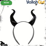 2 Pieces Maleficent Horns Headband – Gothic Devil Horn Costume Accessory for Halloween & Cosplay