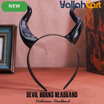 2 Pieces Maleficent Horns Headband – Gothic Devil Horn Costume Accessory for Halloween & Cosplay