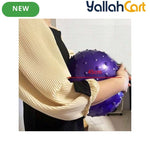 Thick Inflatable Yoga & Exercise Ball with Massage Discs