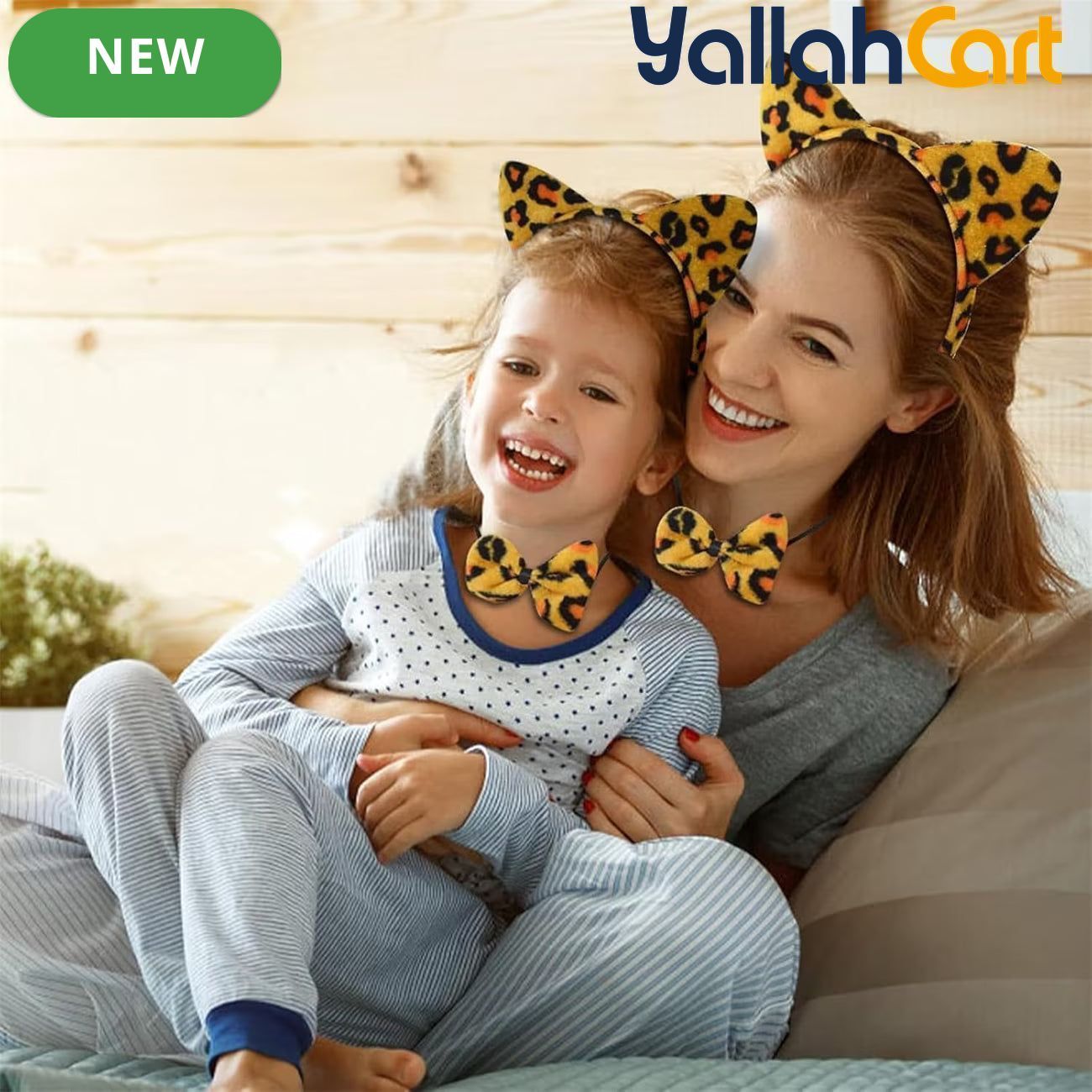 Cat Costume Accessories Set – Ears Headband, Bow Tie & Tail for Halloween & Cosplay
