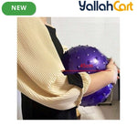Thick Inflatable Yoga & Exercise Ball with Massage Discs