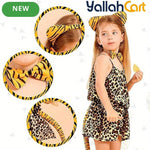 Tiger Costume Accessories Set – Ears Headband, Bow Tie & Tail for Halloween & Cosplay