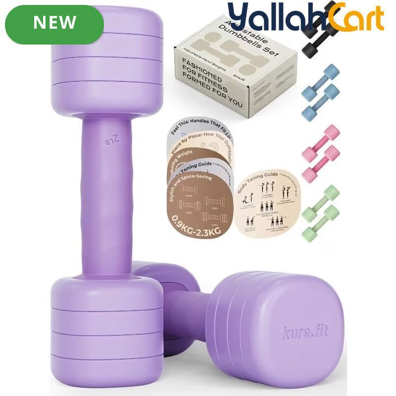 Adjustable Dumbbell Set – 0.9–2.3kg