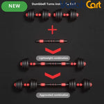 3-in-1 Adjustable Dumbbell & Barbell Set – 30kg