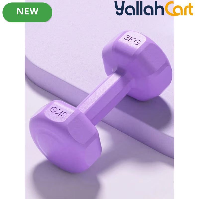 3kg Non-Slip Plastic Dumbbell for Fitness & Strength Training