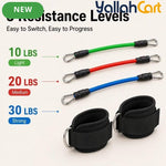 6-Piece Adjustable Ankle Resistance Band Set