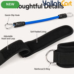 6-Piece Adjustable Ankle Resistance Band Set