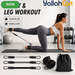 6-Piece Adjustable Ankle Resistance Band Set