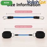 6-Piece Adjustable Ankle Resistance Band Set