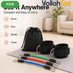 6-Piece Adjustable Ankle Resistance Band Set