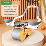 Auto-Rebound Ab Roller with Elbow Supports & Phone Holder