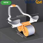 Auto-Rebound Ab Roller with Elbow Supports & Phone Holder