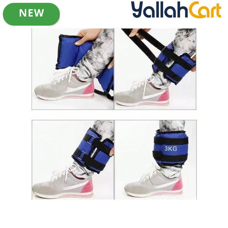 Adjustable 1–6kg Wrist & Ankle Sandbag Weights