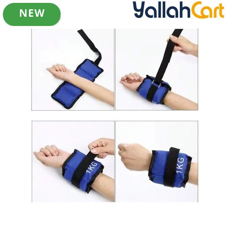 Adjustable 1–6kg Wrist & Ankle Sandbag Weights