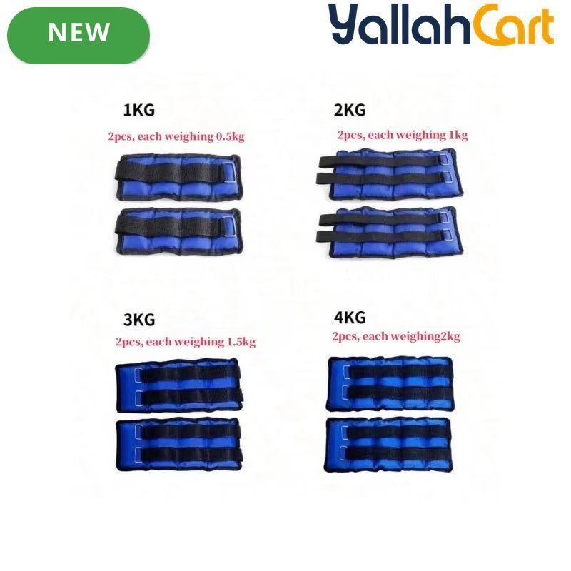 Adjustable 1–6kg Wrist & Ankle Sandbag Weights
