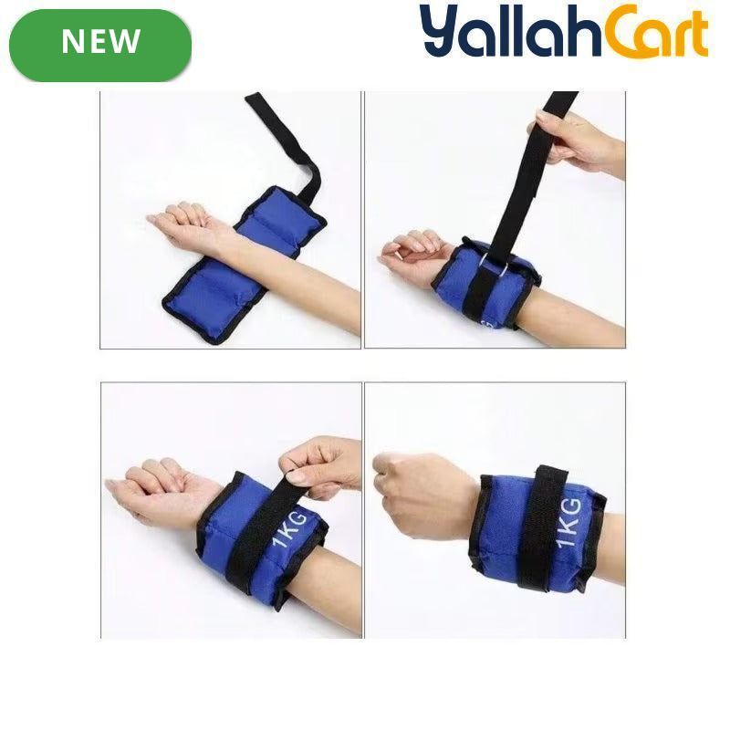 Adjustable 1–6kg Wrist & Ankle Sandbag Weights