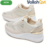 Women's British-Style Thick-Soled Wedge Heel Sports Sneakers