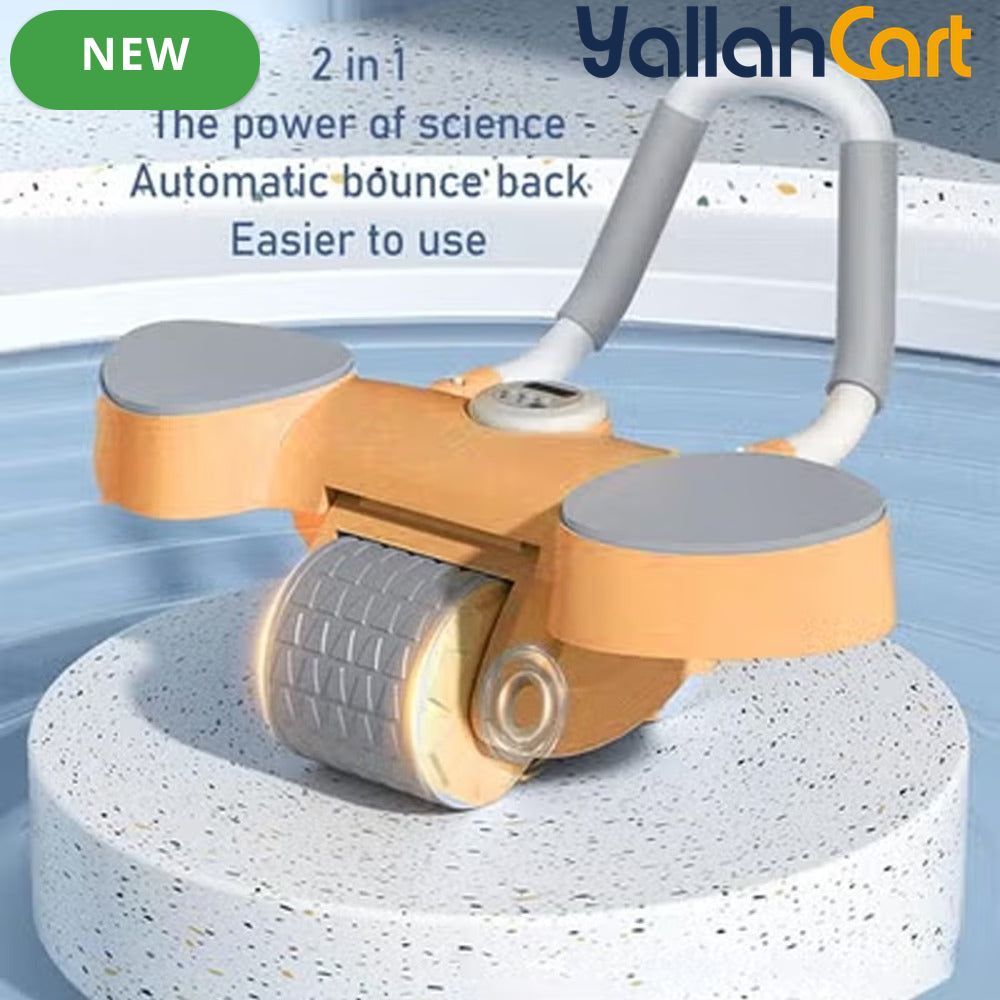 Automatic Rebound Ab Wheel with Elbow Support