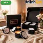 4-Piece Scented Candle Gift Set – Lavender, Rose, Strawberry & Coconut