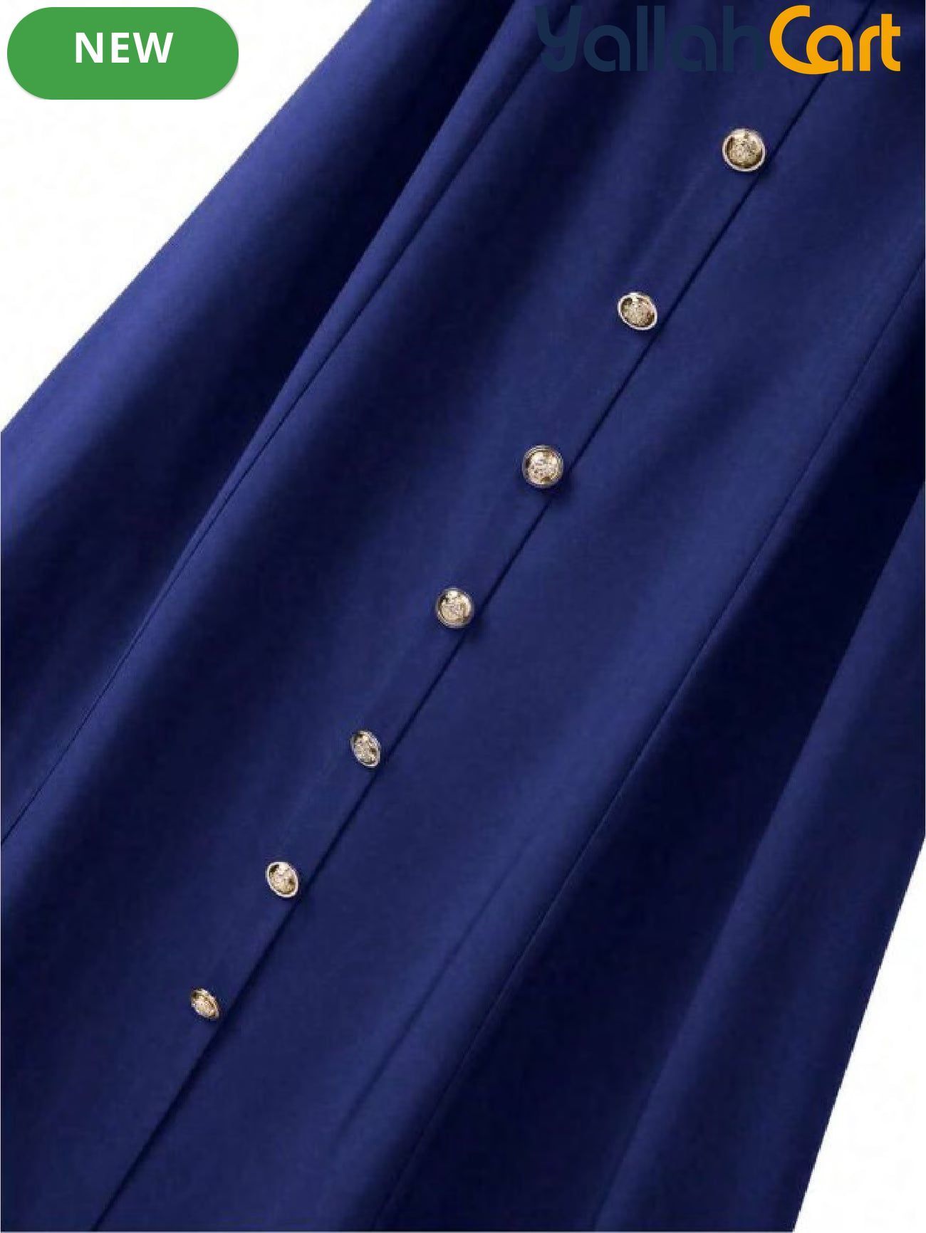 Plus Size Women’s A-Line Dress with Ruffle Neckline, Short Sleeves & Buttoned Waist