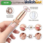 Lipstick-Style 4-in-1 Electric Eyebrow Trimmer – Portable Rechargeable Face Hair Remover for Women, Pink, Compact Size