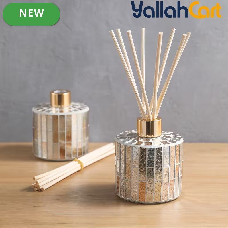 2-Piece Aromatherapy Bottle Set – Bright Color Pleated Long-Strip Decorative Bottles