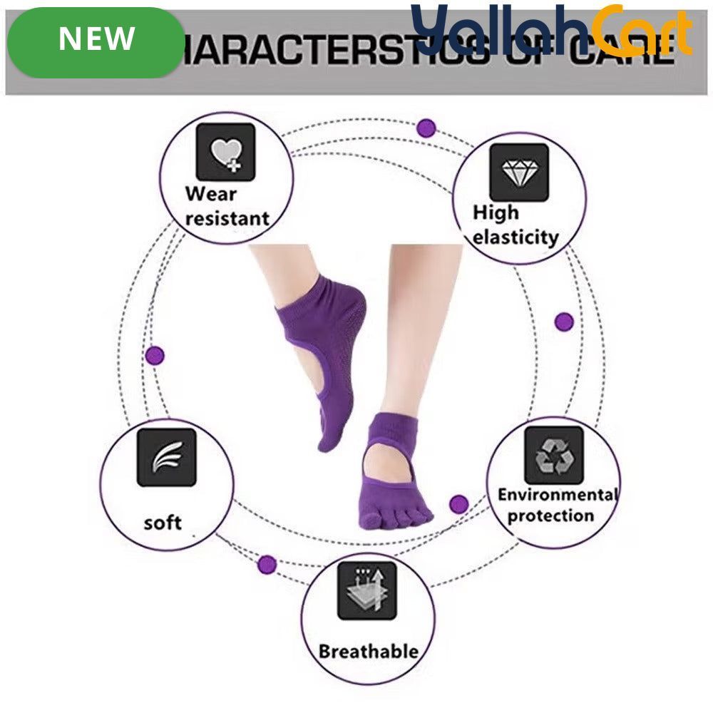 Anti-Skid Yoga & Pilates Socks