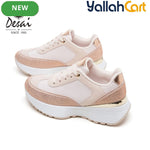 Desai Women's Airy Summer Athletic Sneakers – Lightweight Thick-Sole Casual Shoes