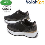 Desai Women's Airy Summer Athletic Sneakers – Lightweight Thick-Sole Casual Shoes