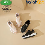 Desai Women's Airy Summer Athletic Sneakers – Lightweight Thick-Sole Casual Shoes