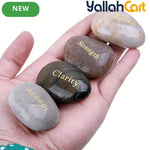 25-Piece Inspirational Engraved Stones – Encouragement Rocks for Gifts & Home Décor