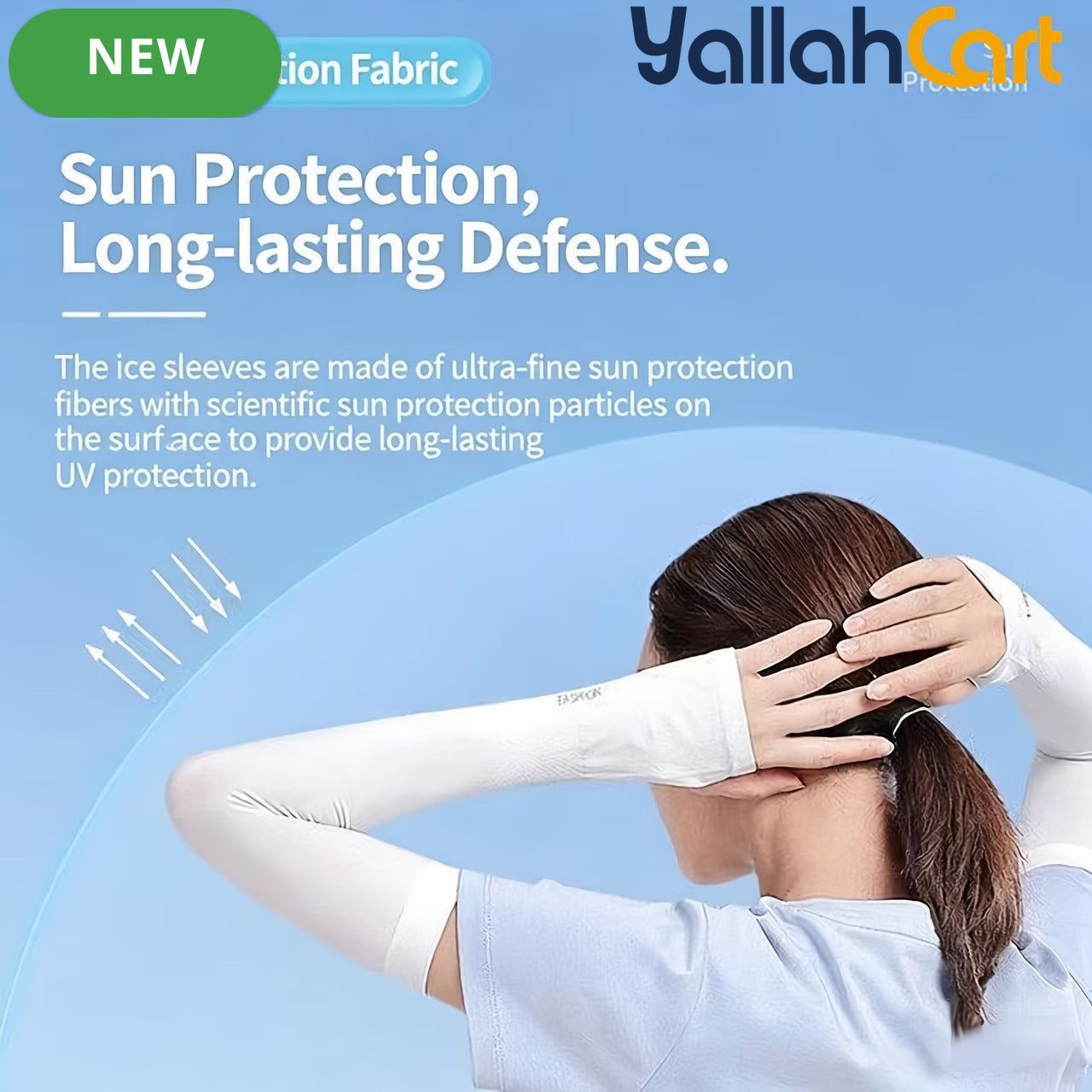 2-Pair Sun Protection Arm Sleeves – Lightweight & Breathable