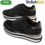 Desai Women's Slip-On No-Tie Sneakers – Lightweight Breathable Walking Shoes