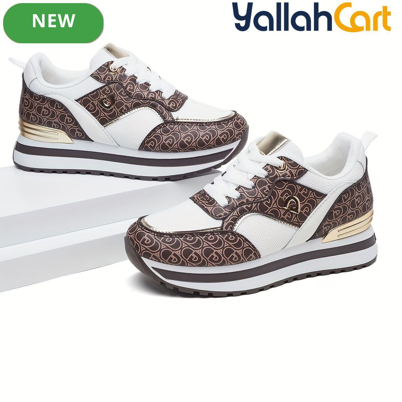 Desai Women's Trendy Casual Sneakers – Soft Sole Street Style Shoes