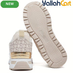 Desai Women's Trendy Casual Sneakers – Soft Sole Street Style Shoes