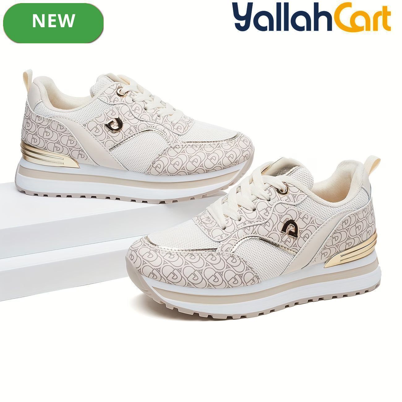 Desai Women's Trendy Casual Sneakers – Soft Sole Street Style Shoes